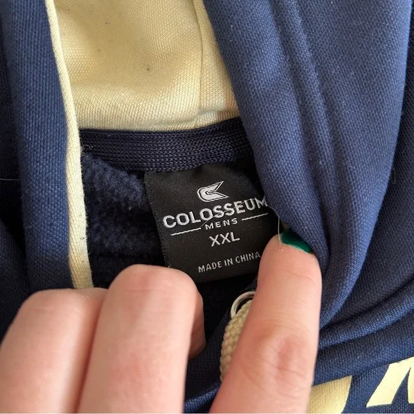 Akron zips Navy Hoodie - Picture 3 of 5